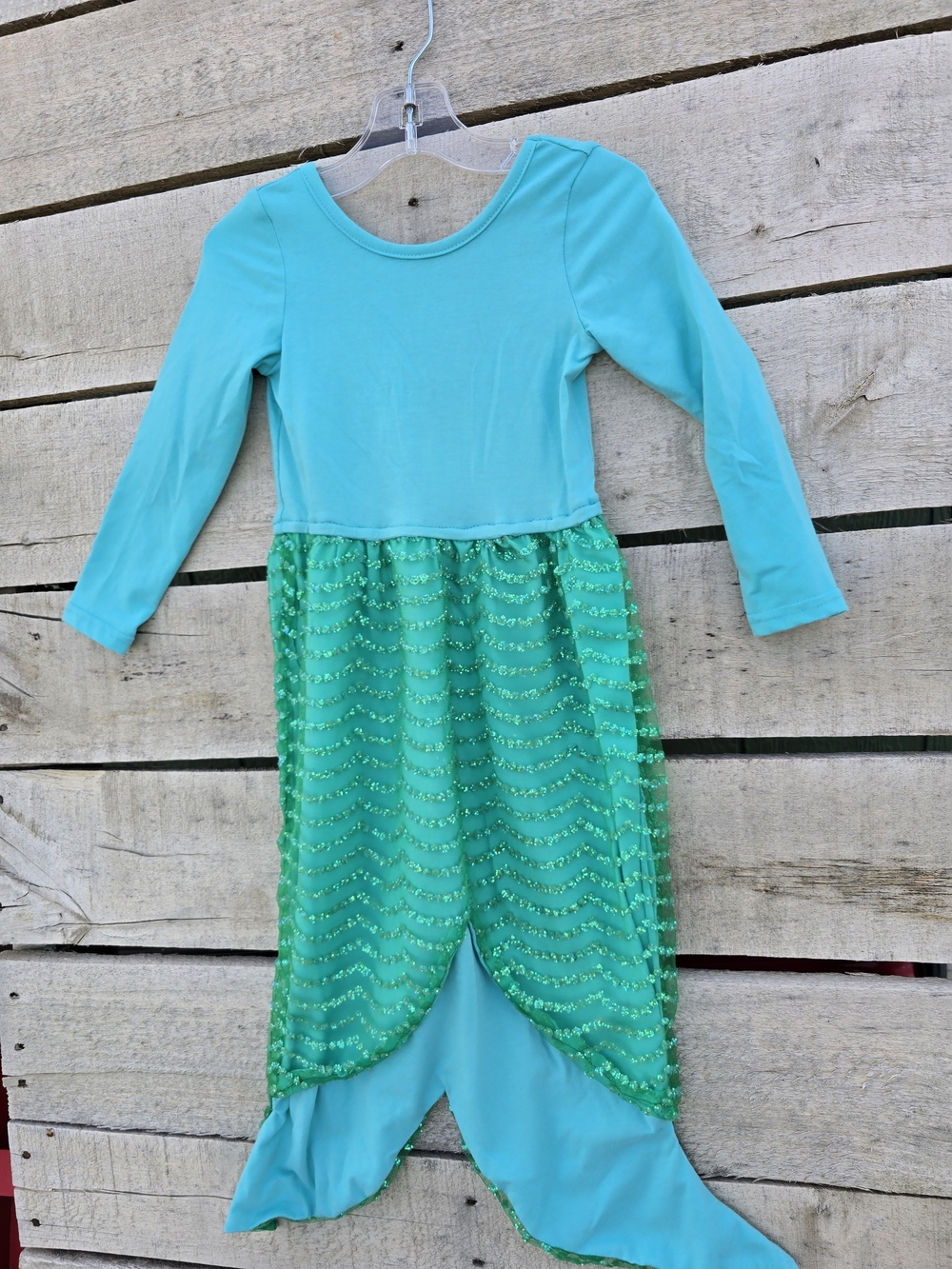 Siaomimi Teal and Emerald Mermaid Dress Costume